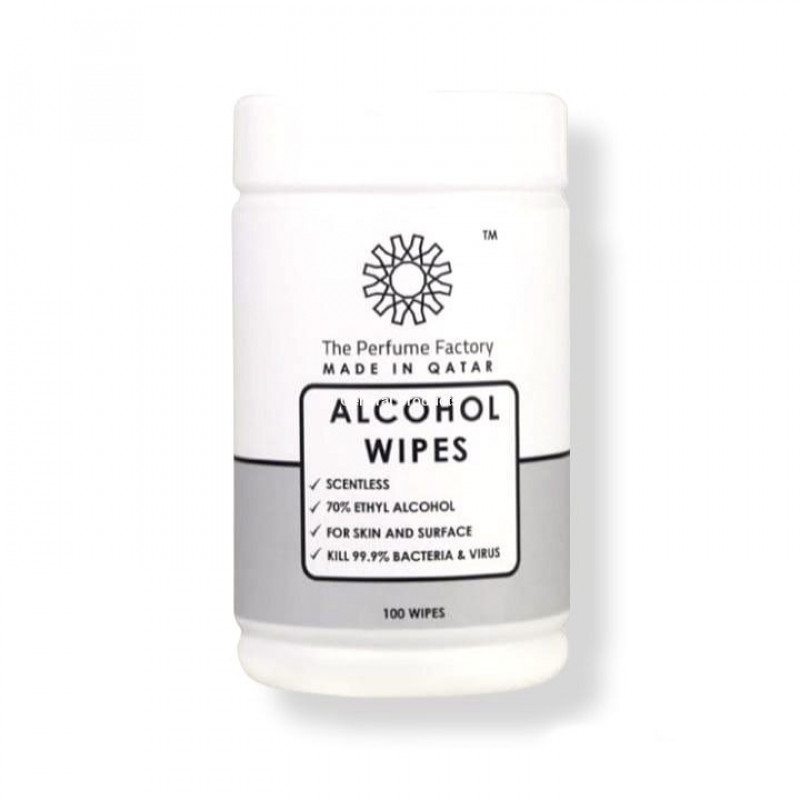 ALCOHOL WIPES SCENTLESS 100 WIPES