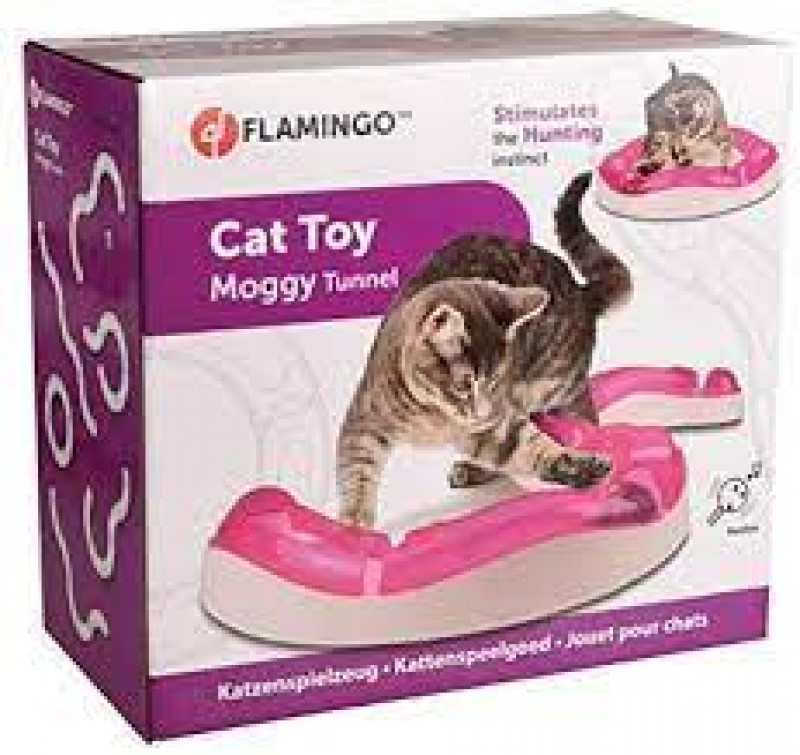 FLAMINGO CAT TOY MOGGY TUNNEL